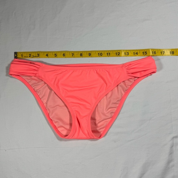Victoria's Secret Neon Coral Bikini Bottoms Size Large - Picture 4 of 5